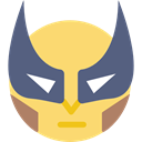 shapes, Emoticon, wolverine, superhero, Comic, Superheroe, Superheroes, interface Khaki icon