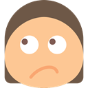 Face, Emoticon, interface, Emotions, feelings, Sceptic NavajoWhite icon
