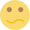 Emoticon, Face, Confused, smiling, people, interface, feelings, smiley, Emotion Khaki icon