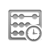 Clock, Abacus DarkGray icon