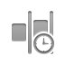 right, distribute, Clock, horizontal Gray icon