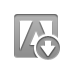 Down, adobe DarkGray icon