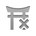 temple, cross, shinto DarkGray icon
