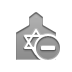 Synagogue, delete Gray icon