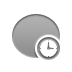 Clock, Ellipse DarkGray icon