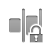 open, Lock, right, distribute, horizontal Gray icon