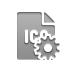Format, File, Ico, Gear Gray icon