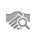 Hand, zoom, Handshake Gray icon