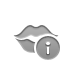 Info, kiss DarkGray icon