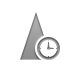 Clock, sharpen Gray icon