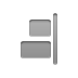 Align, right, vertical DarkGray icon