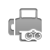 Binoculars, Fax Gray icon