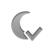 checkmark, Moon Icon