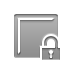 square, open, Lock DarkGray icon