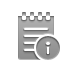 Info, notepad DarkGray icon