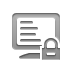 terminal, Lock Gray icon