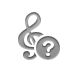 help, notation, Composer Gray icon