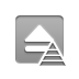Eject, pyramid DarkGray icon