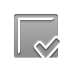 checkmark, square DarkGray icon