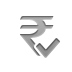rupee, checkmark, sign, Currency Gray icon