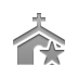 church, star Gray icon