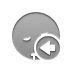 Sleeping, Left, smiley DarkGray icon
