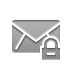 envelope, Lock DarkGray icon