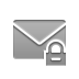 envelope, Lock DarkGray icon
