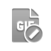 Gif, Format, File, cancel DarkGray icon