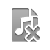 playlist, cross DarkGray icon