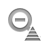 out, zoom, pyramid Gray icon
