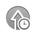 Clock, upload DarkGray icon