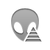 gray, pyramid, Alien Gray icon