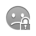 open, smiley, sad, Lock DarkGray icon