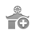 Buddhist, temple, Add Gray icon