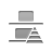 distribute, pyramid, Bottom, vertica Icon
