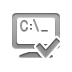 checkmark, terminal Gray icon