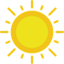weather, summer, meteorology, sun, warm, nature, Sunny, Summertime Gold icon