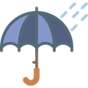 Rain, rainy, Umbrellas, Protection, Umbrella, weather Black icon