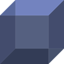 3d, Squares, shapes, cube, interface, Geometrical DarkSlateBlue icon