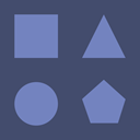 interface, square, Circle, Geometrical, shapes, Pentagon, Traingle, Graphic Tool DarkSlateBlue icon