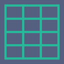 Grids, Graphic Tool, graphic design, square, interface DimGray icon