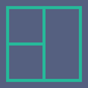 square, Graphic Editor, interface, graphic design, Graphic Tool DimGray icon
