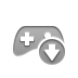 Game, Control, Down Icon