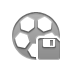 Ball, Diskette, Football Gray icon