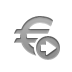 Currency, right, Euro, sign DarkGray icon