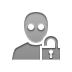awake, open, Lock, user Gray icon