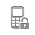 Lock, open, phone Gray icon