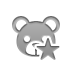 star, teddy, bear DarkGray icon