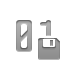 Bit, Diskette Gray icon